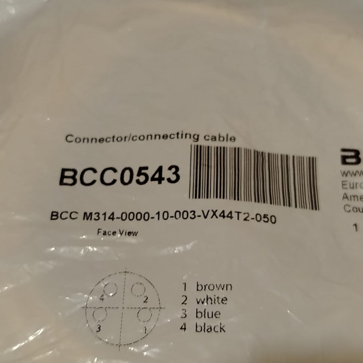 BALLUFF BCC0543 BCC M314-0000-10-003-VX44T2-050 Cable de conexión