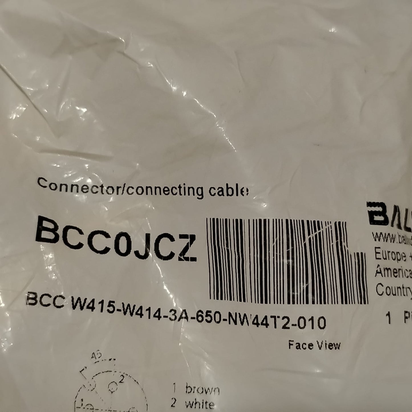 BALLUFF BCC0JCZ BCC W414-3A-650-NW44T2-010 Cable de conexión.