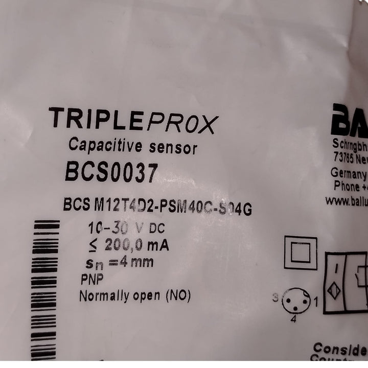 BALLUFF BCS0037 BCS M12T4D2-PSM40C-S04G Sensor de proximidad