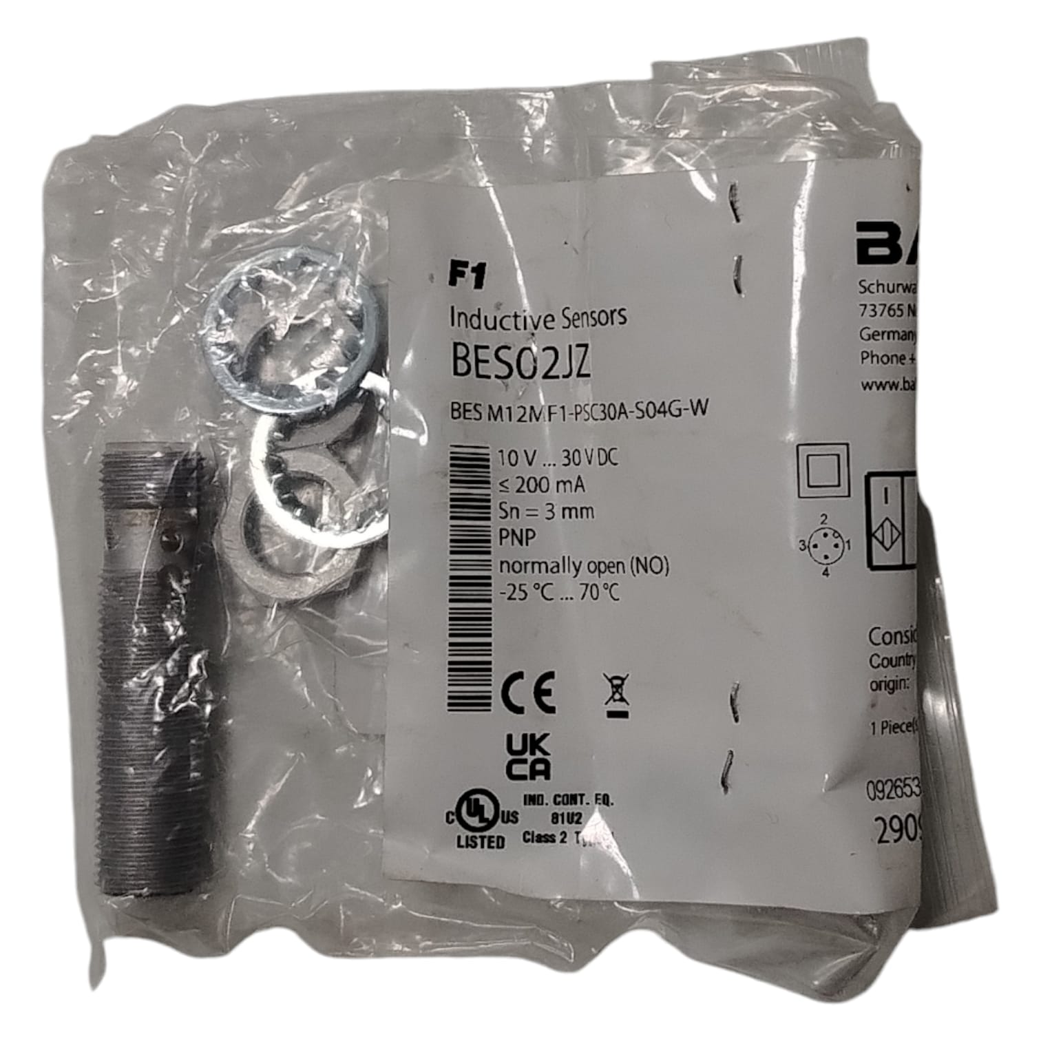 BALLUFF BES02JZ Sensor inductivo