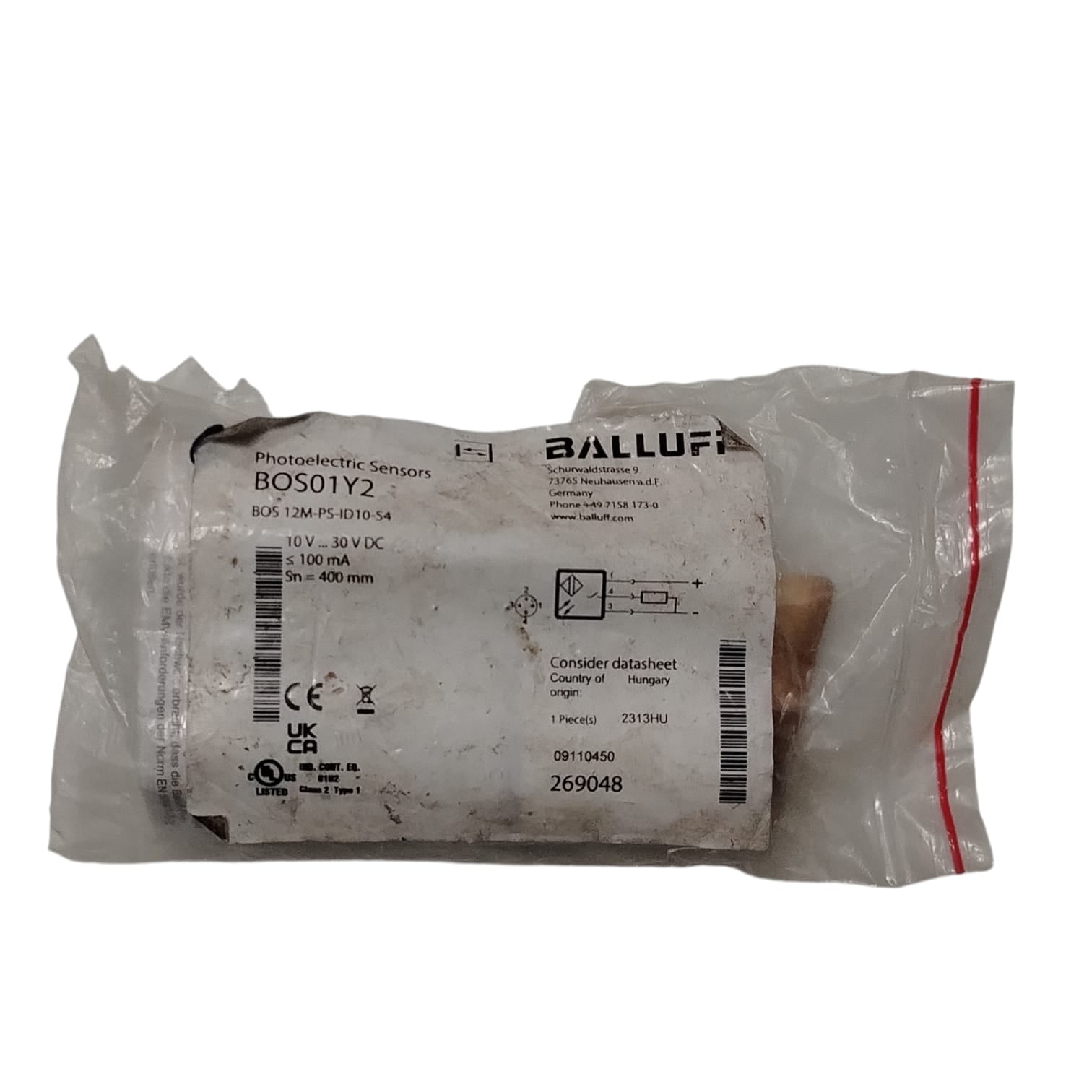 BALLUFF B0S01Y2 Sensor fotoeléctrico
