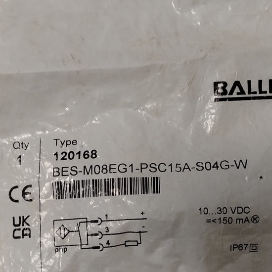 BALLUFF BES-M08EG1-PSC15A-S04G-W Sensor inductivo