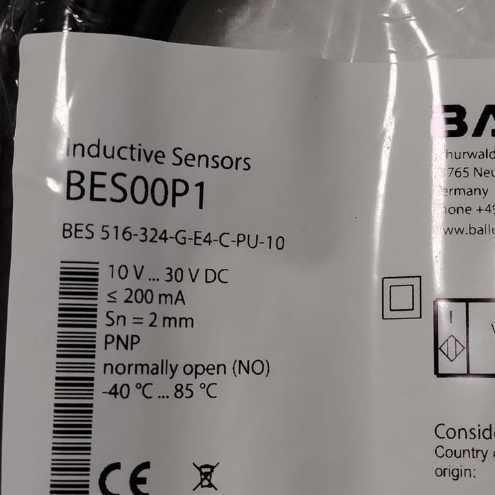 BALLUFF BES00P1 Sensor inductivo
