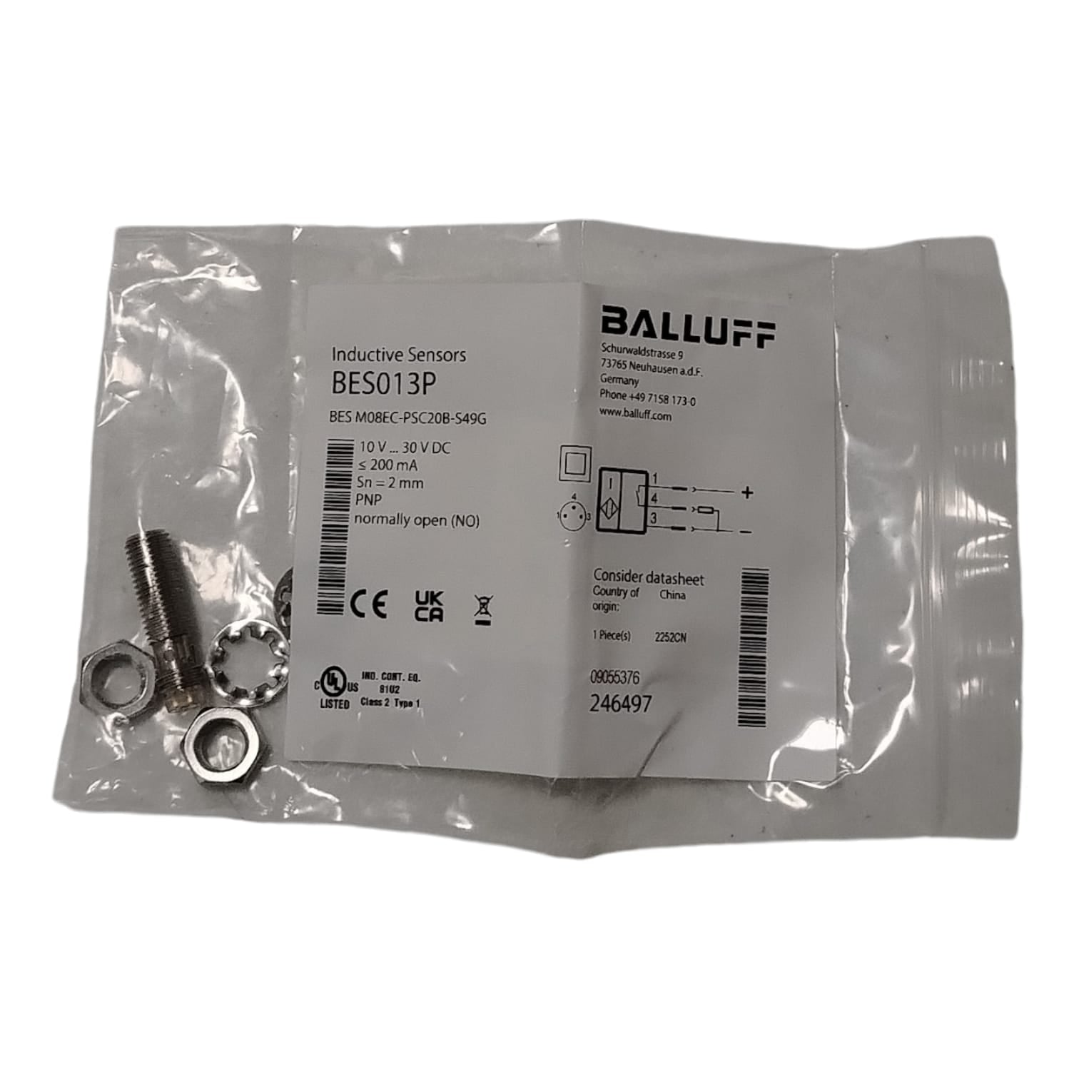 BALLUFF BES013P Sensor inductivo