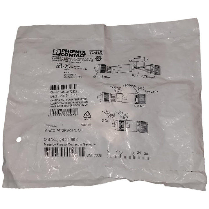 PHOENIX CONTACT SACC-M12FS-5PL SH Conector