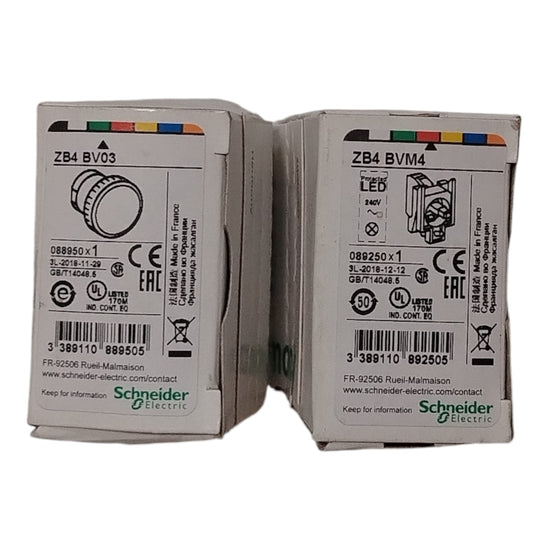SCHNEIDER ELECTRIC	 ZB4BV03+ZB4BVM4 Cabeza y cuerpo led luminoso
