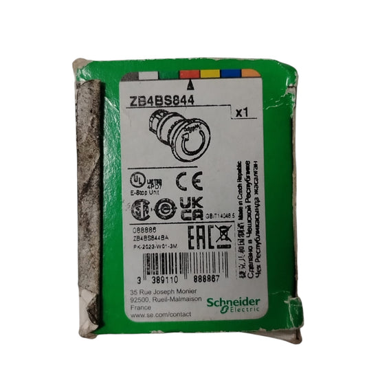 SCHNEIDER ELECTRIC	ZB4BS844 Botón de emergencia