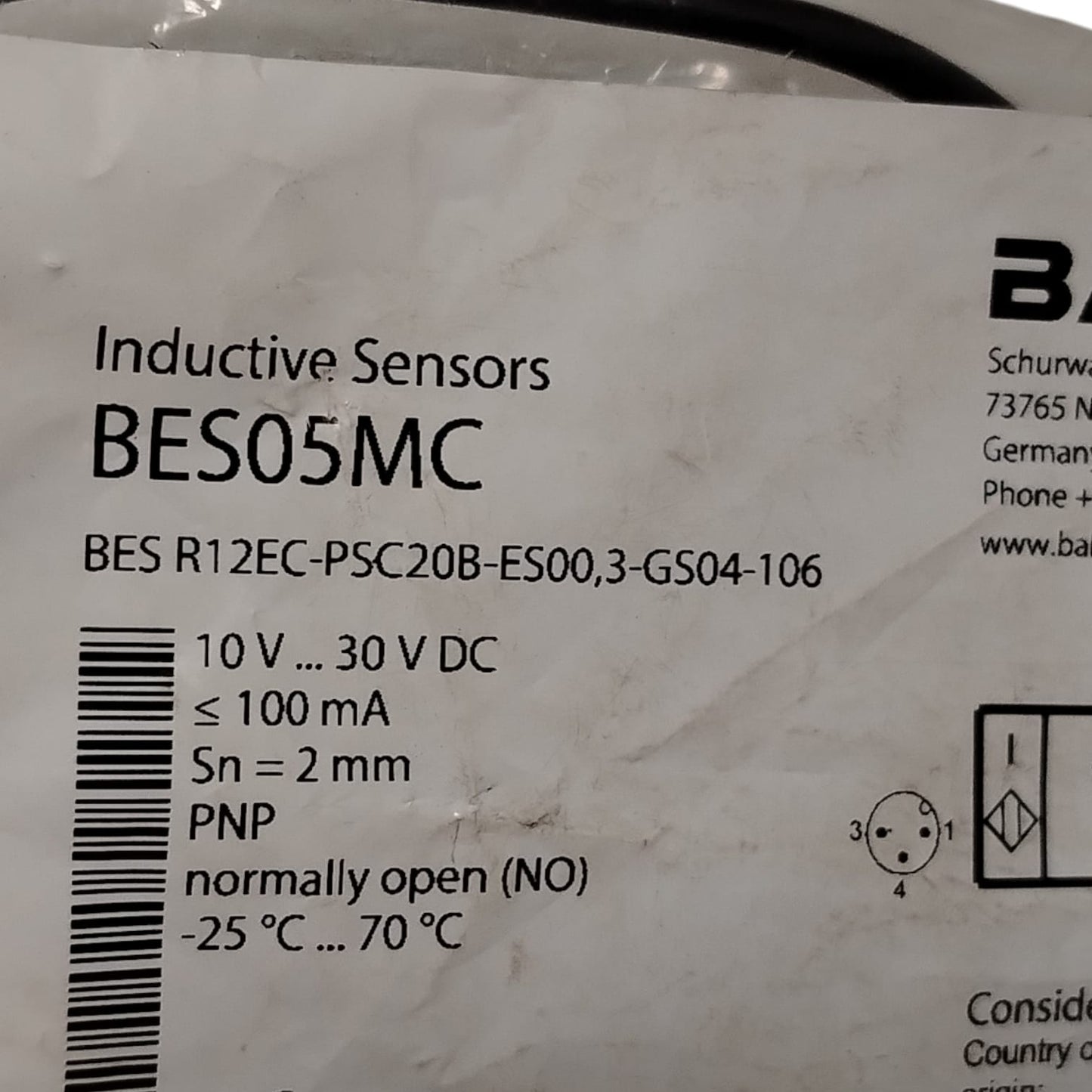 BALLUFF BES05MC Sensor de proximidad