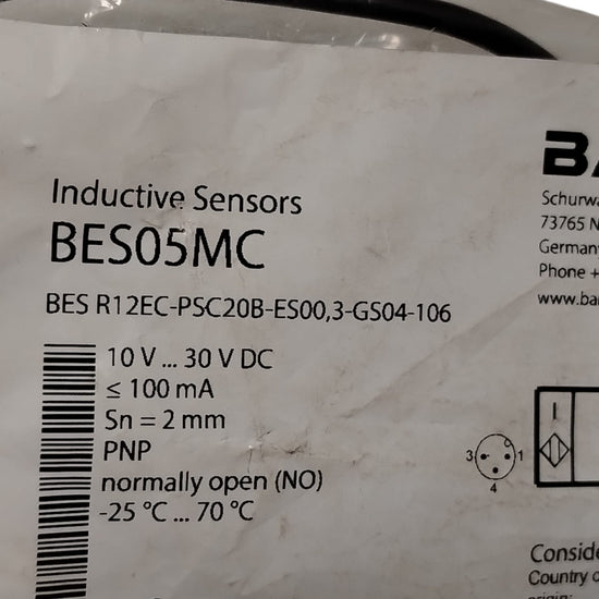 BALLUFF BES05MC Sensor de proximidad