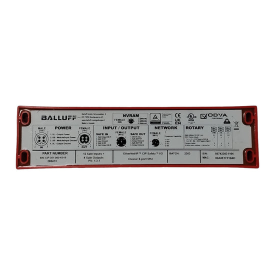 BALLUFF BNI CIP-351-000-K015 Módulo de E/S de seguridad CIP