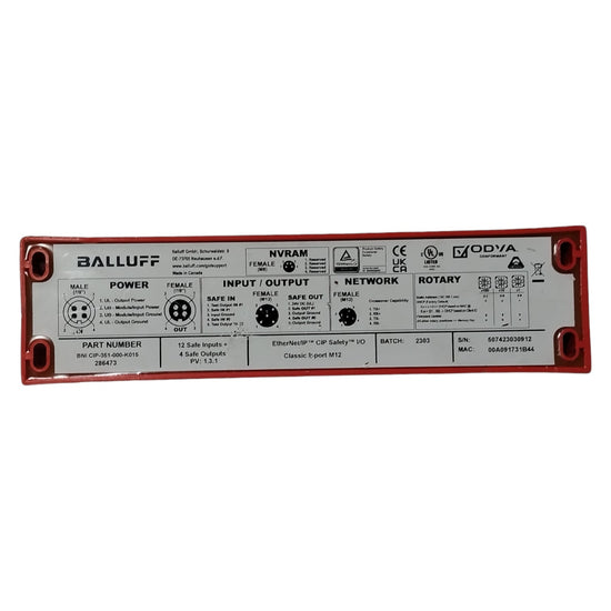 BALLUFF BNI CIP-351-000-K015 Módulo de E/S de seguridad CIP