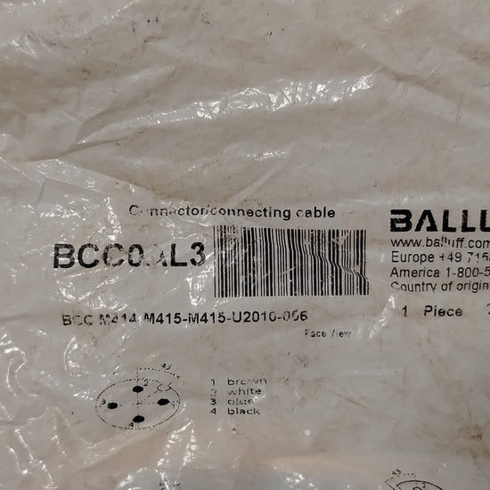 BALLUFF BCC0AL3 Cable de conexión