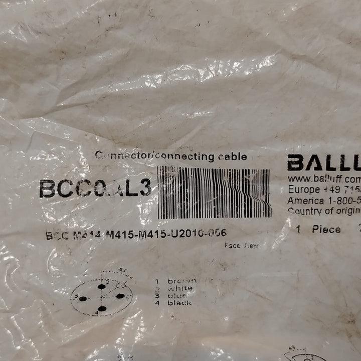 BALLUFF BCC0AL3 Cable de conexión