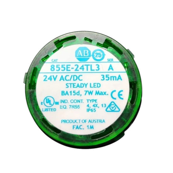 Allen Bradley 855e-24tl3 Ser A 24v Verde