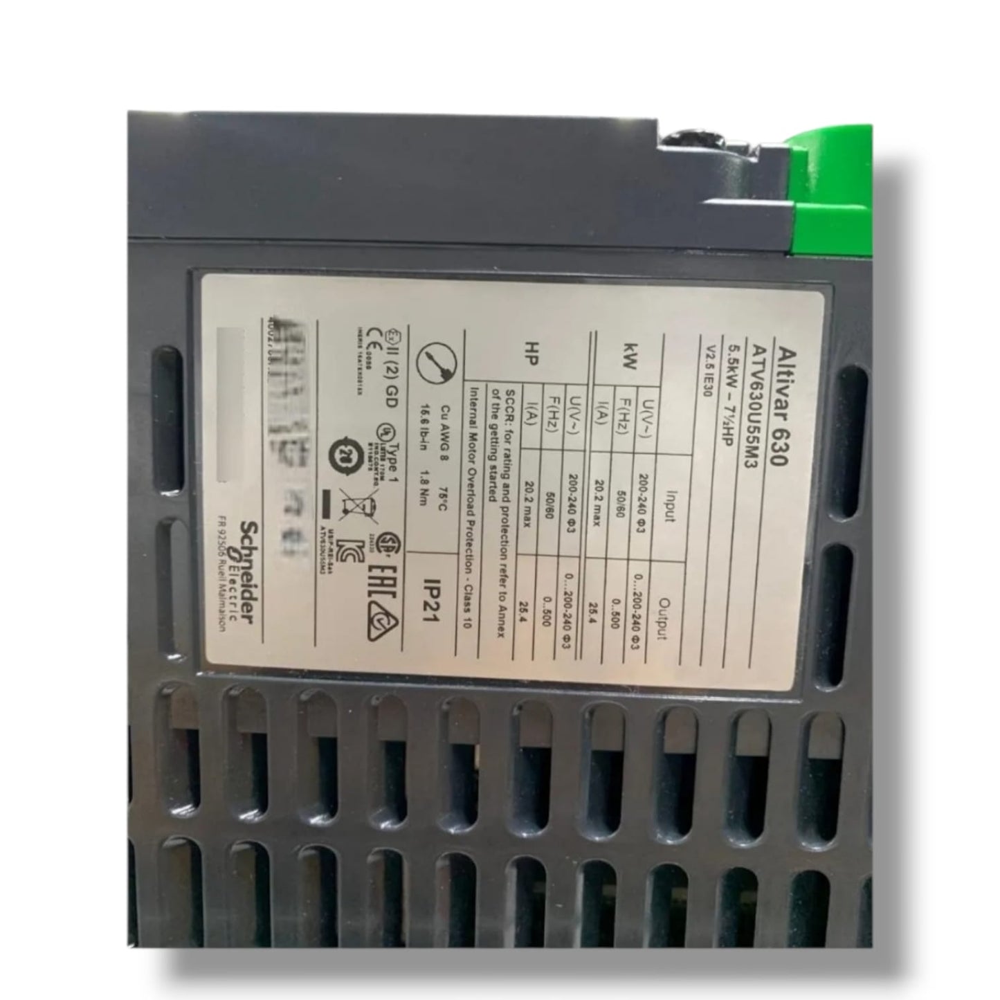 SCHNEIDER ELECTRIC ATV630U55M3 VARIADOR DE VELOCIDAD