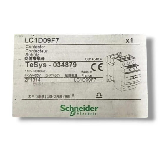 SCHNEIDER ELECTRIC LC1D09F7 CONTACTOR TRIFASICO