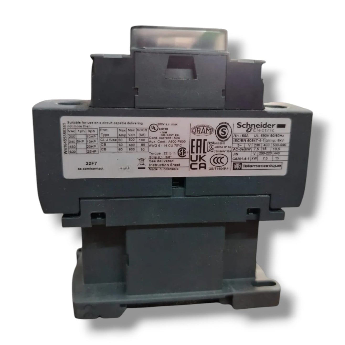 SCHNEIDER ELECTRIC LC1D32F7 CONTACTOR