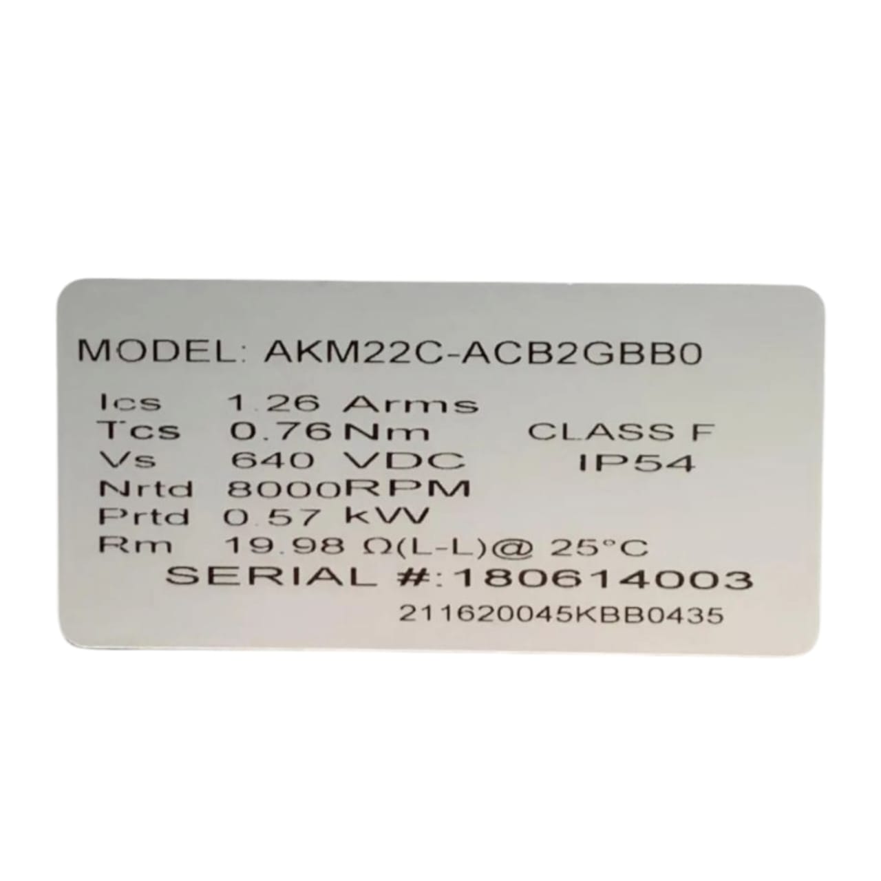 Sigmatek Akm22c-acb2gbb0 SERVOMOTOR