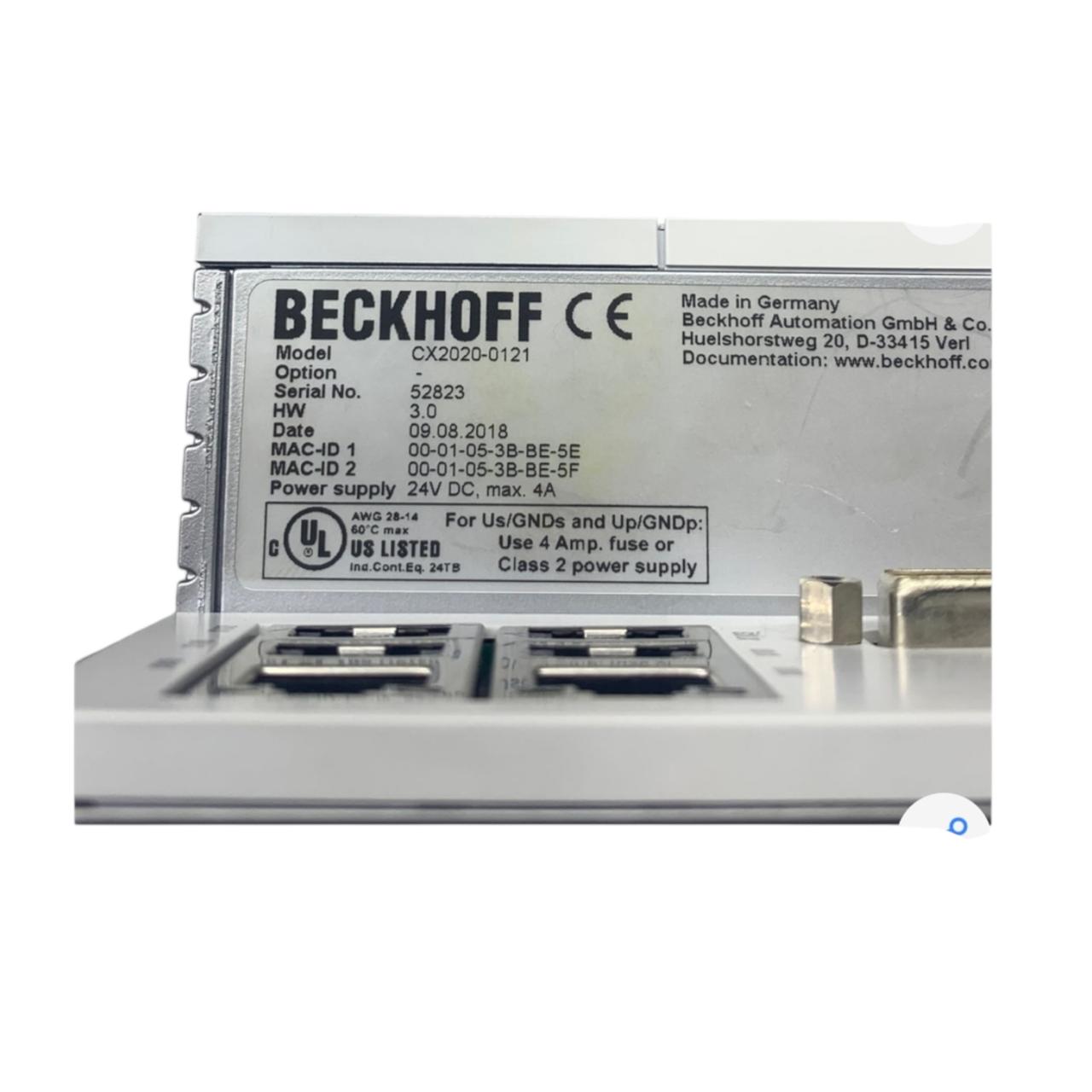 Beckhoff Cx2020-0121 módulo de CPU modular