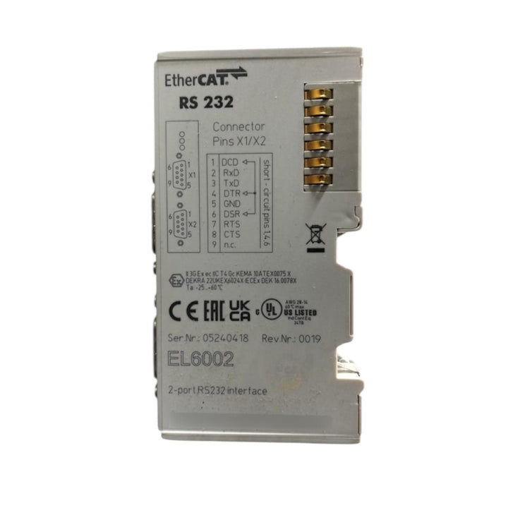 Beckhoff El6002 terminal de comunicación EtherCAT