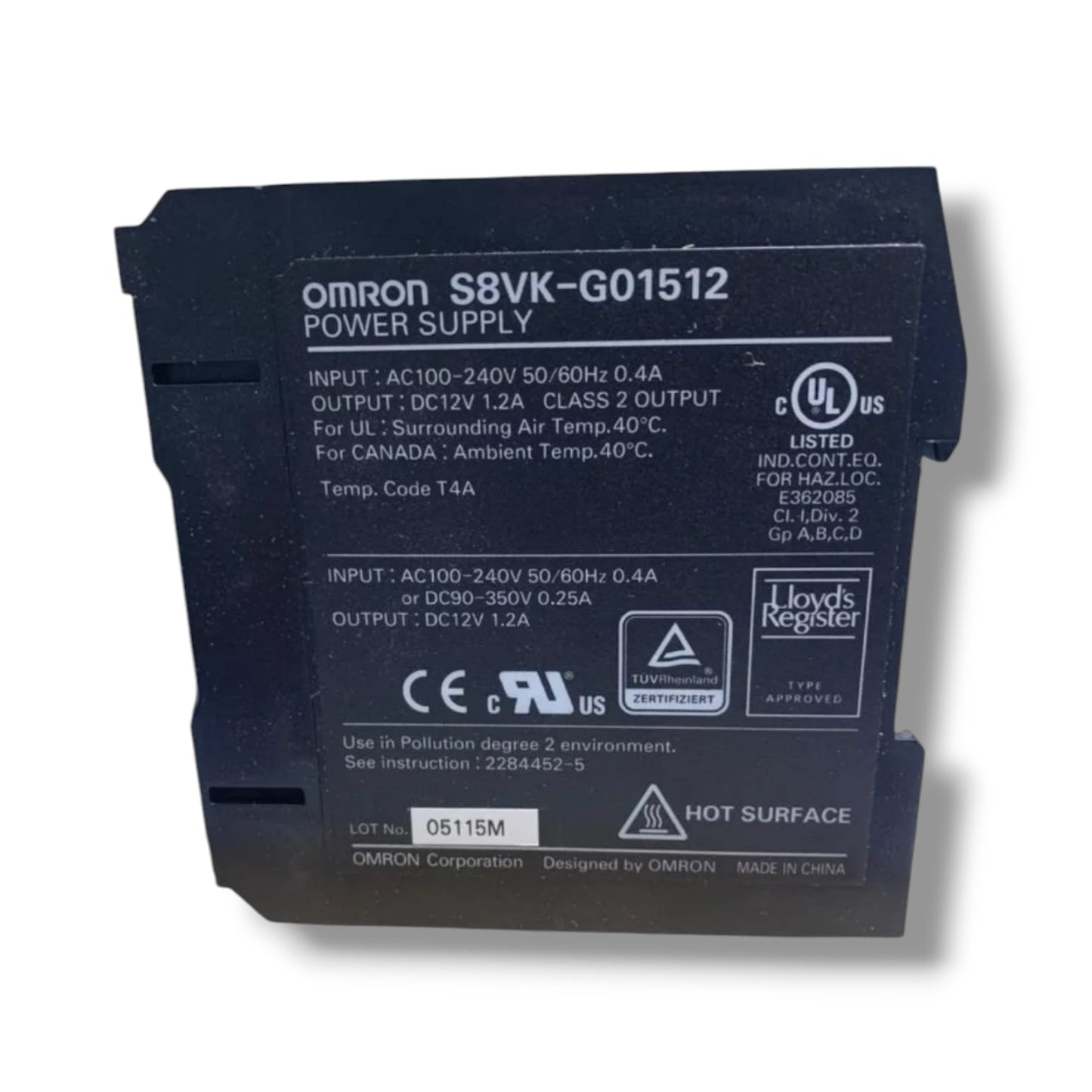OMRON S8VK-G01512 FUENTE DE ALIMENTACION