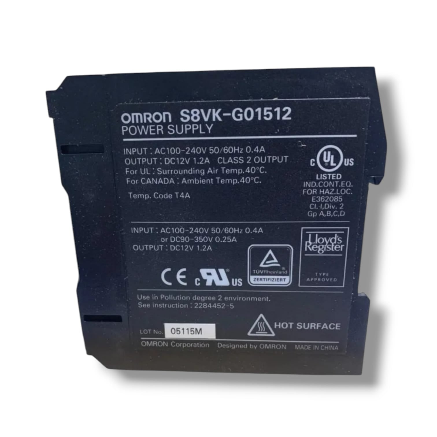 OMRON S8VK-G01512 FUENTE DE ALIMENTACION