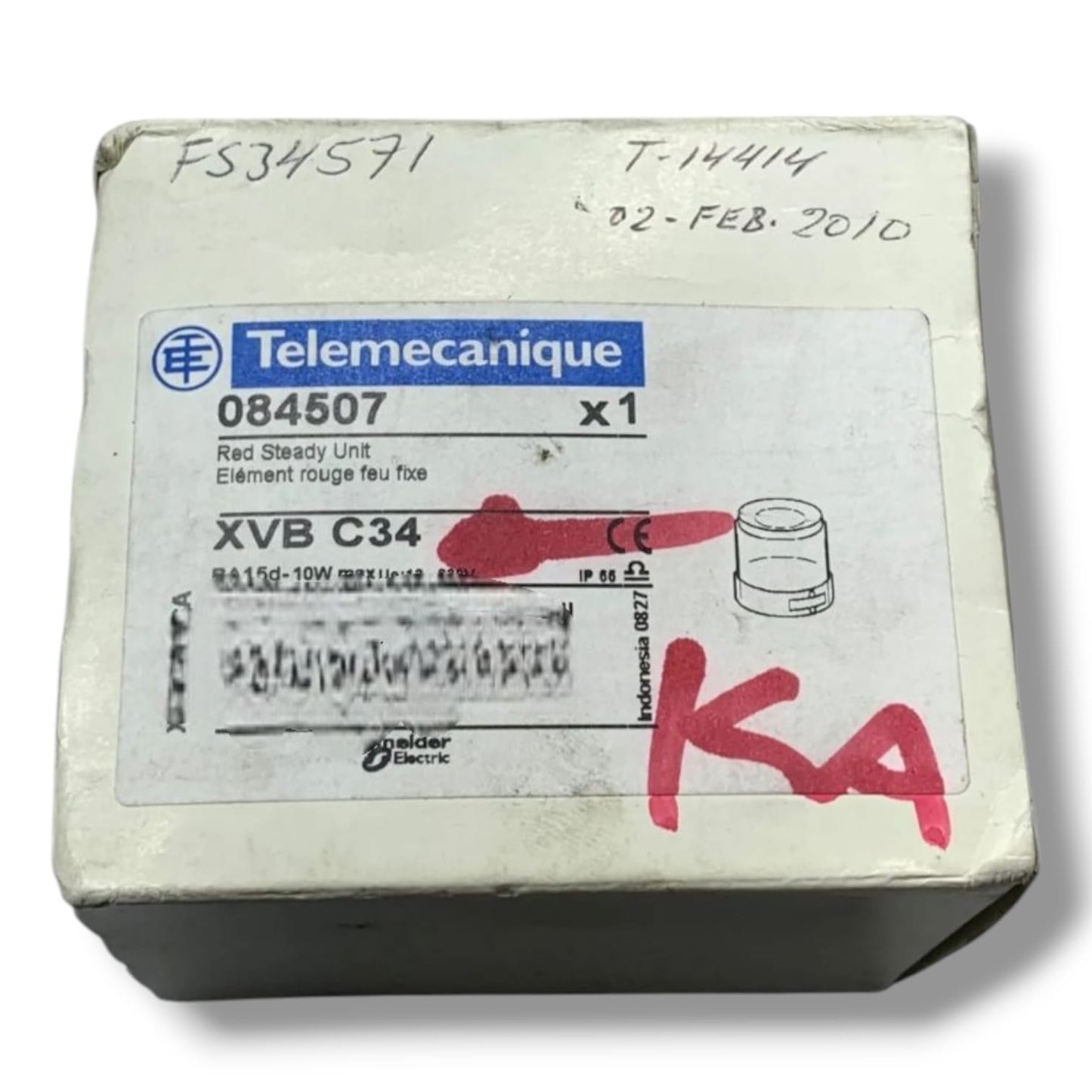 TELEMECANIQUE BALIZA ROJA XVB C34