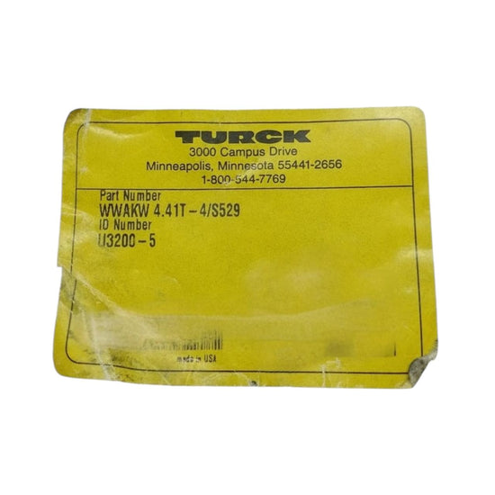 Turck Wwakw 4.41t-4/s529 cable de conexión industrial