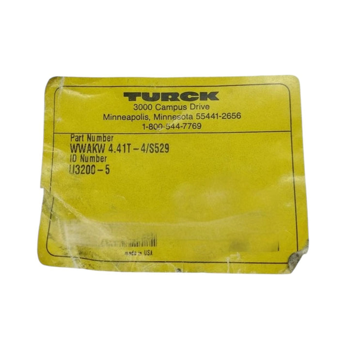 Turck Wwakw 4.41t-4/s529 cable de conexión industrial