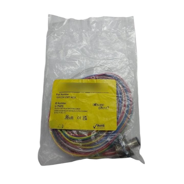 Turck Fs 8-2/14.5/npt W/ln  conector M12 de montaje frontal