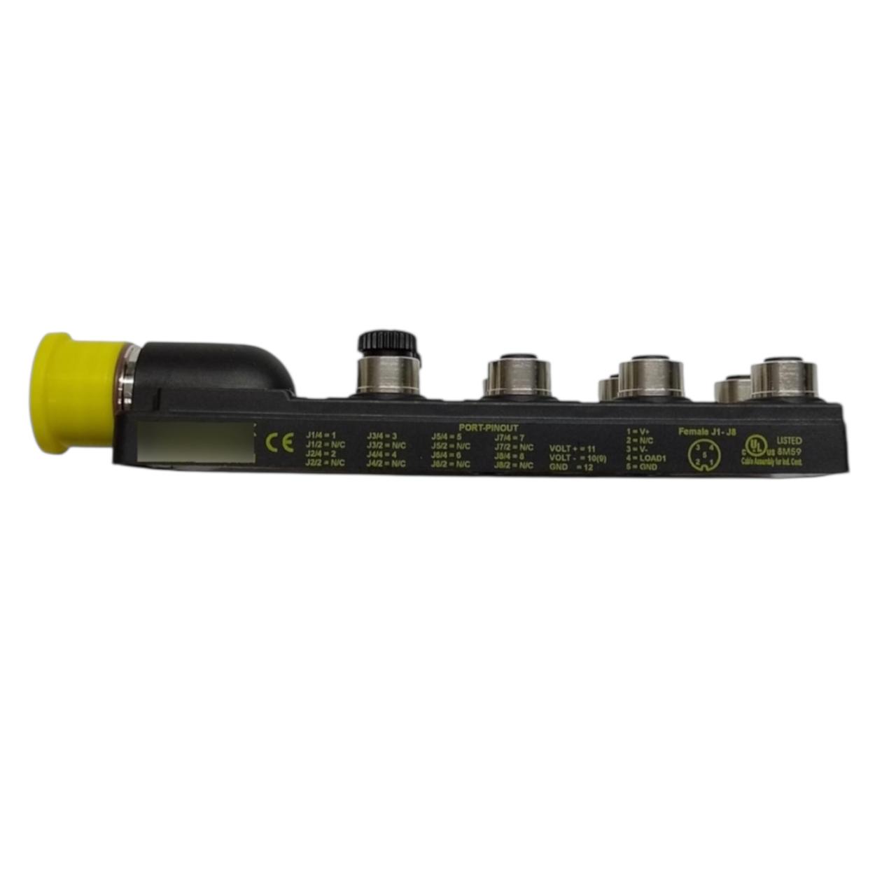 Turck 8mb12z-4p2-cs12h caja de distribución pasiva