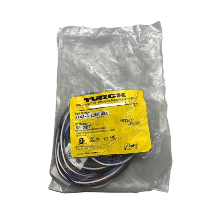 Turck Fk 4.4-2/14.5/npt W/ln conector industrial