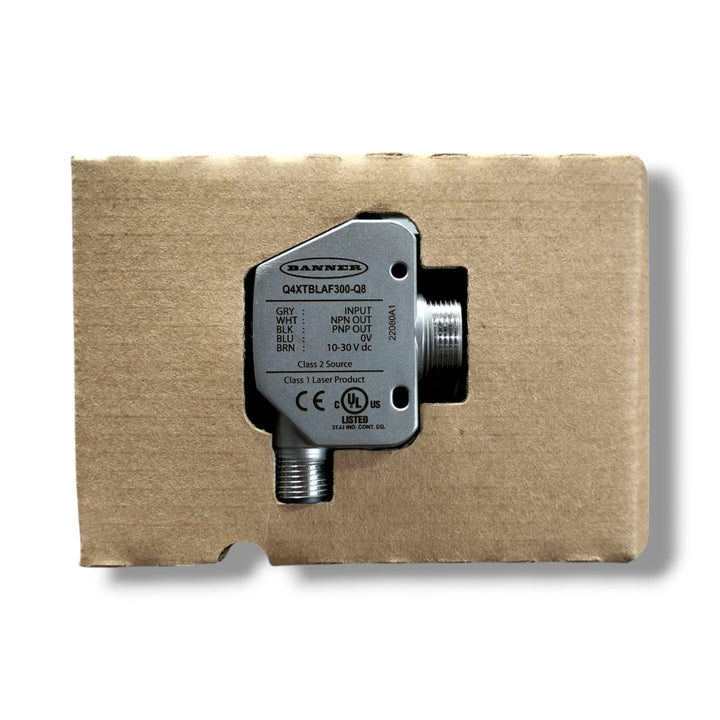 BANNER Q4XTBLAF300-Q8 SENSOR DE LASER DE DISTACIA
