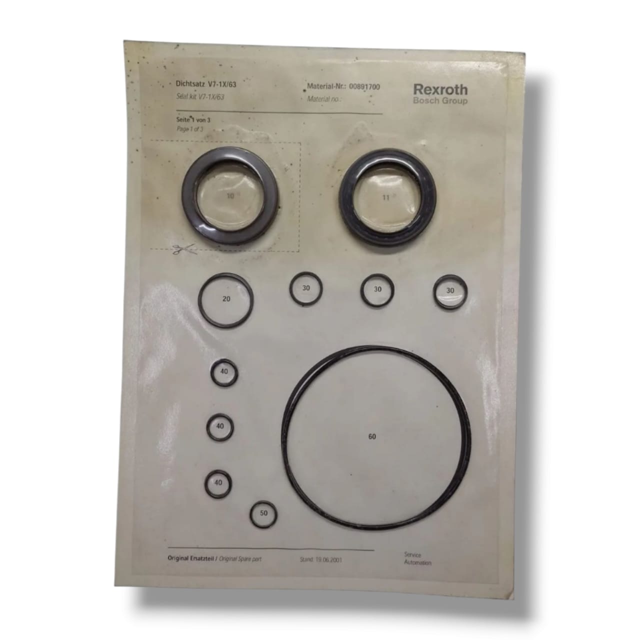 REXROTH V7-1X/63 KIT DE SELLOS