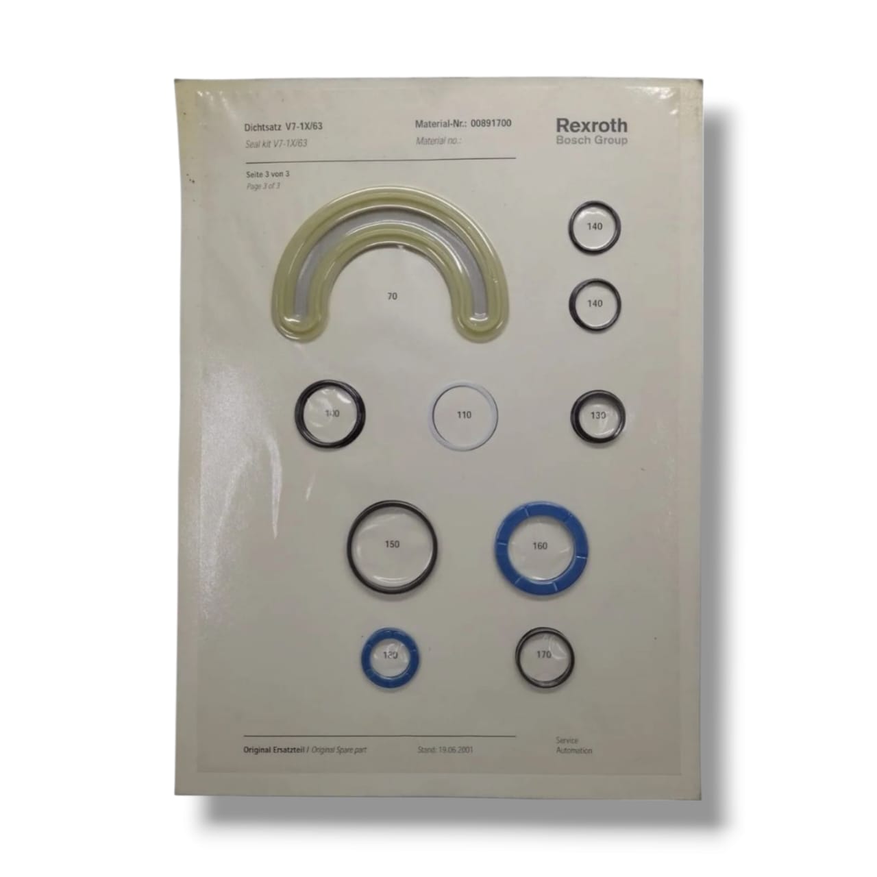 REXROTH V7-1X/63 KIT DE SELLOS