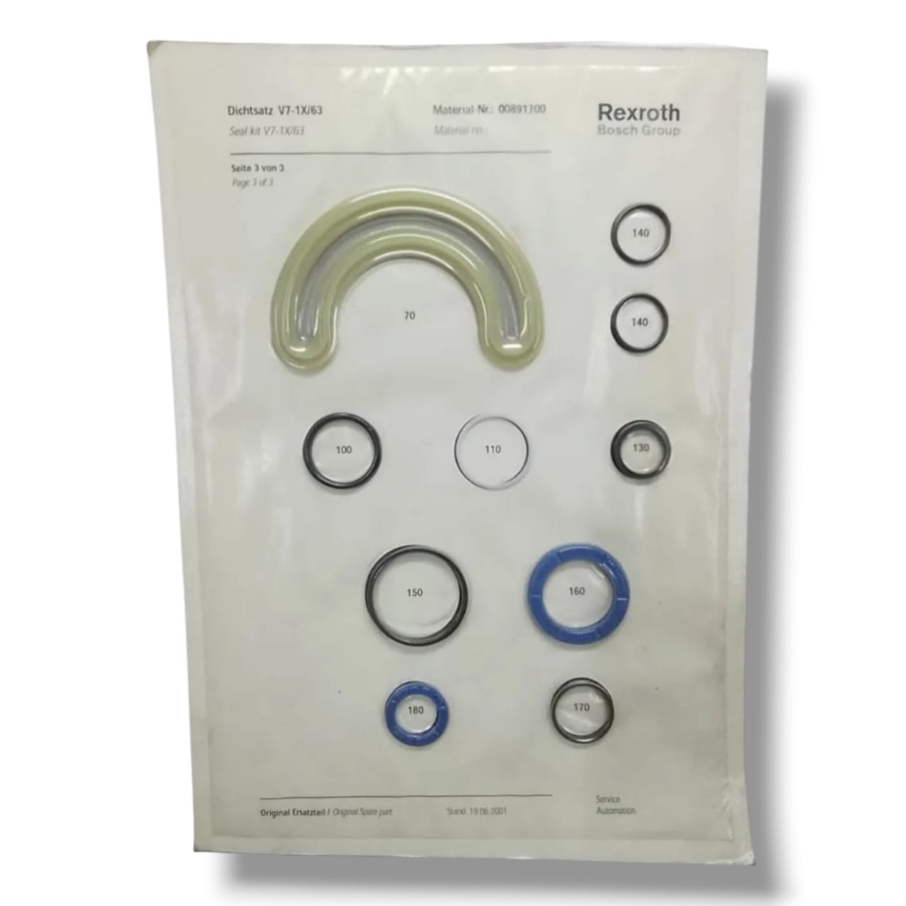 REXROTH V7-1X/63 KIT DE SELLOS