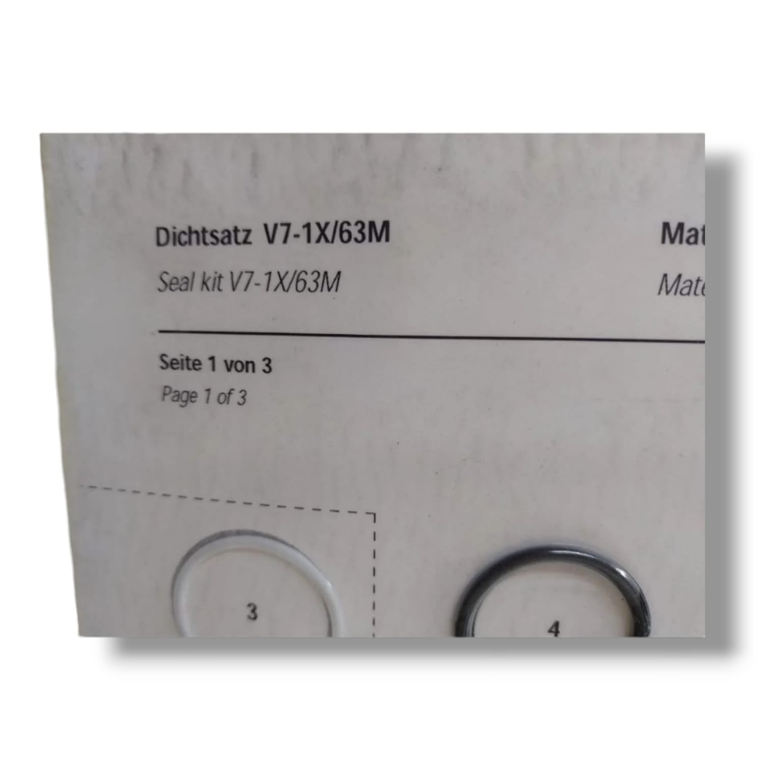 REXROTH V7-1X/63M KIT DE SELLOS