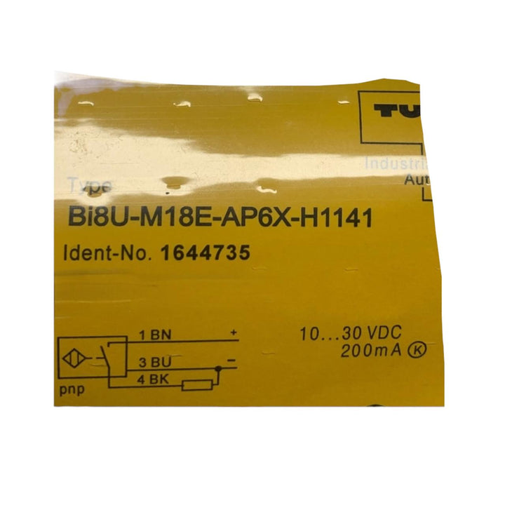 Turck Bi8u-m18e-ap6x-h1141 sensor de proximidad inductivo