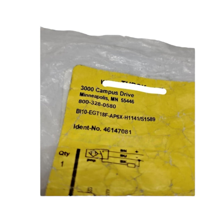 Turck Bi10-egt18f-ap6x-h1141/s1589 sensor inductivo de proximidad