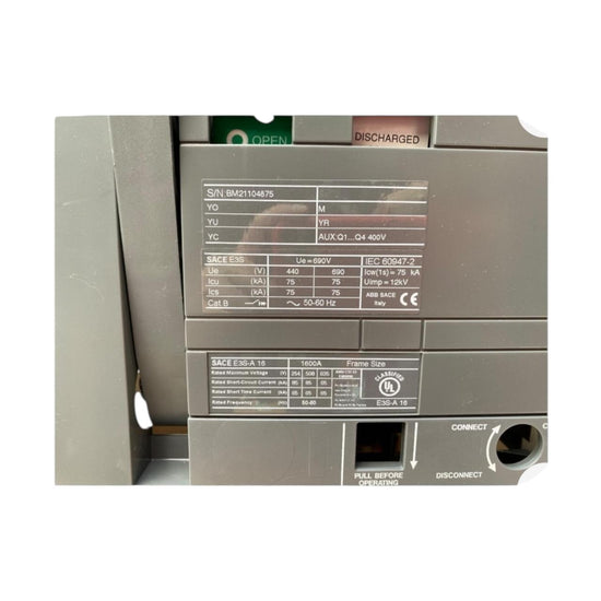 Abb Sace Emax E3 S 1600 interruptor automático de baja tensión
