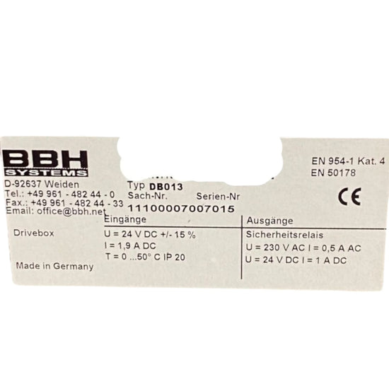 Bhh Systems Db013 FUENTE