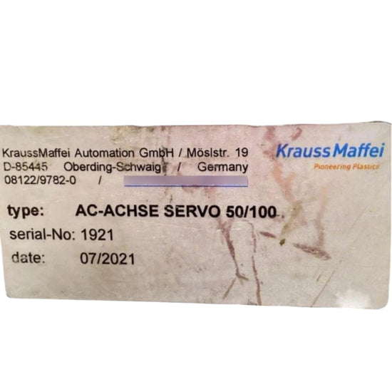 Kraus Maffei Ac-achse SERVO