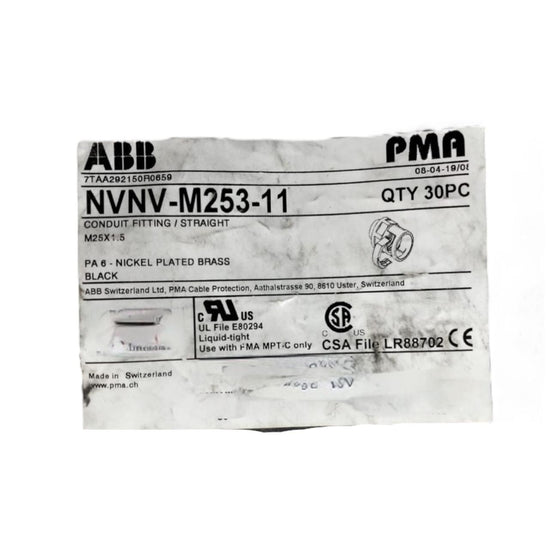Abb Nvnv-m253-11 conexión para conductos PMA
