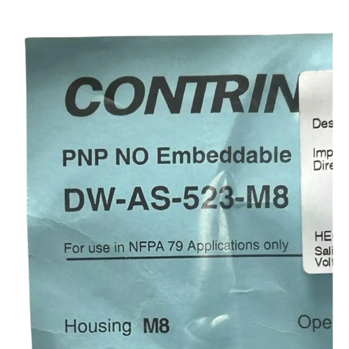 Contrinex Dw-as-523-m8 SENSOR