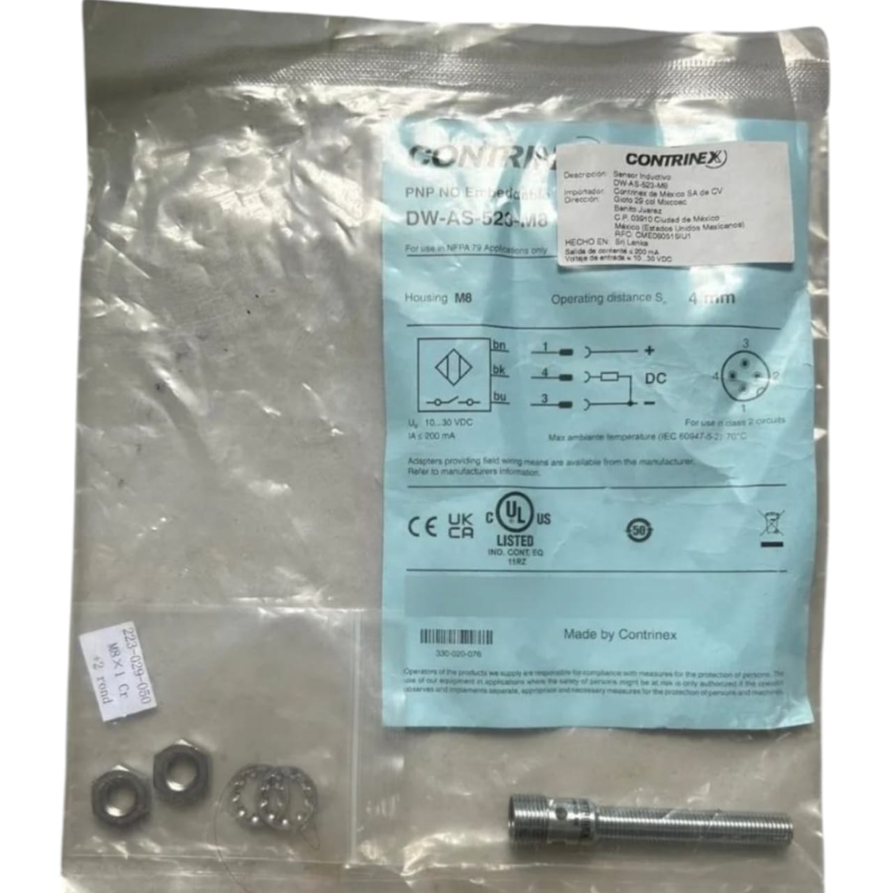 Contrinex Dw-as-523-m8 SENSOR