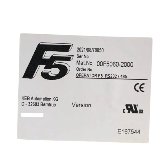 Keb Automation 00f5060-2000 PANTALLA
