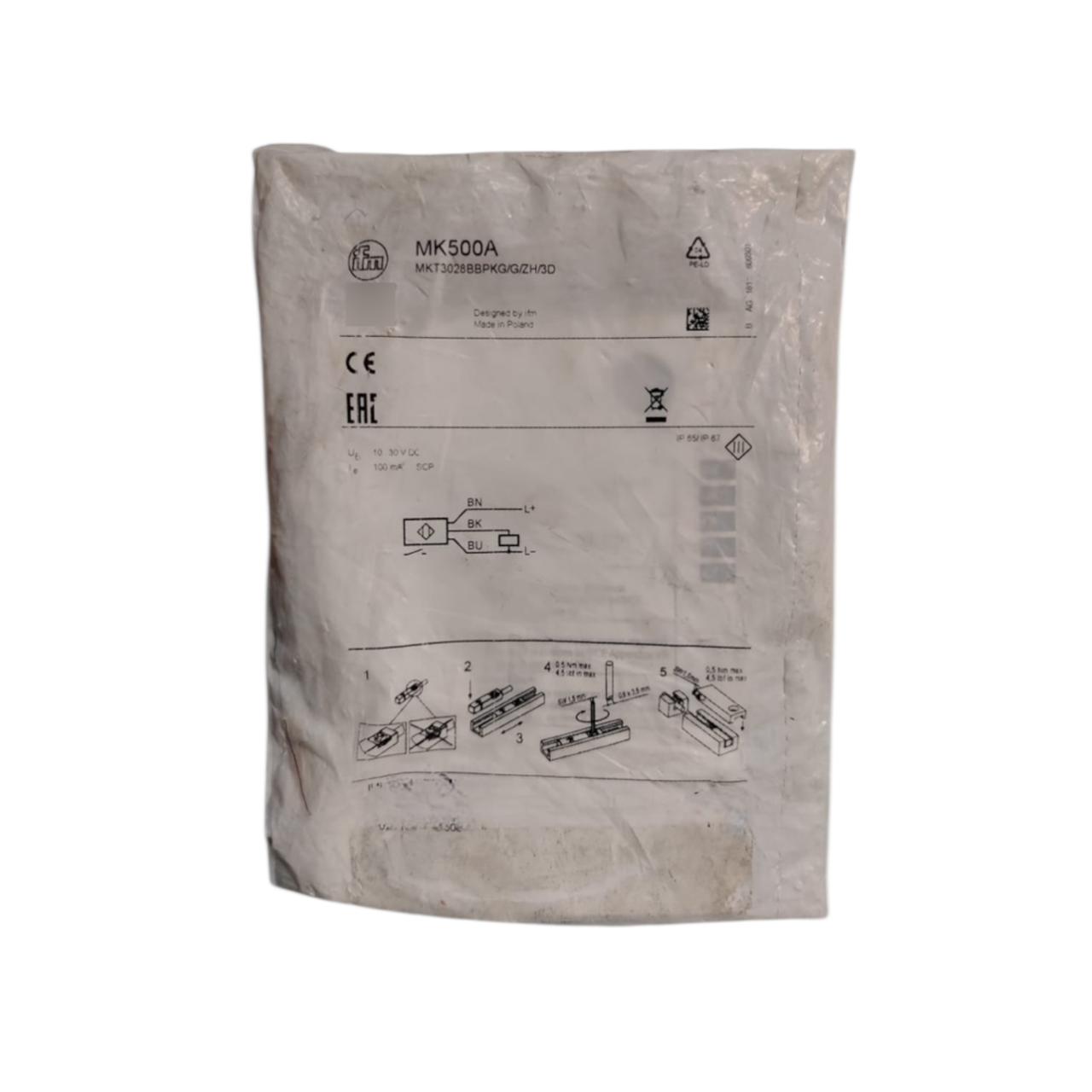 Ifm Mk500a / Mkt3028bbpkg/g/zh/3d sensor inductivo de proximidad