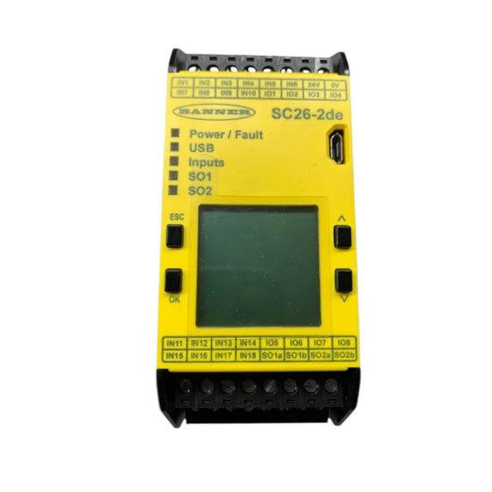 Banner Sc26-2de controlador de seguridad programable