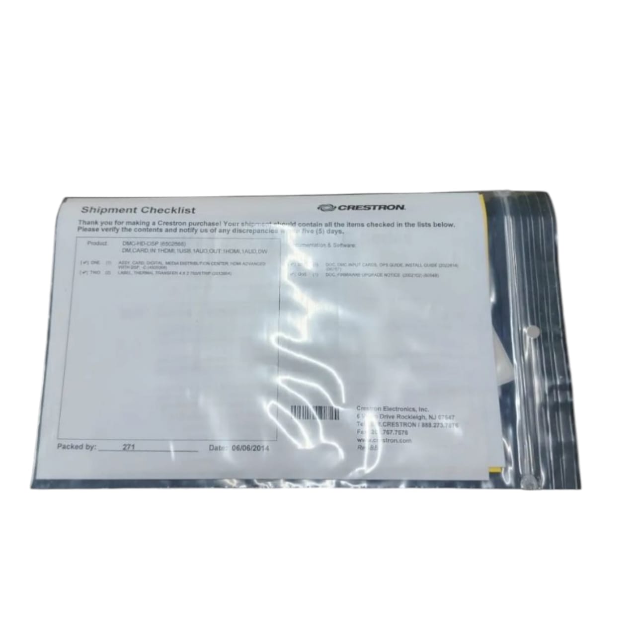 Crestron Dmc-hd-dsp TARJETA
