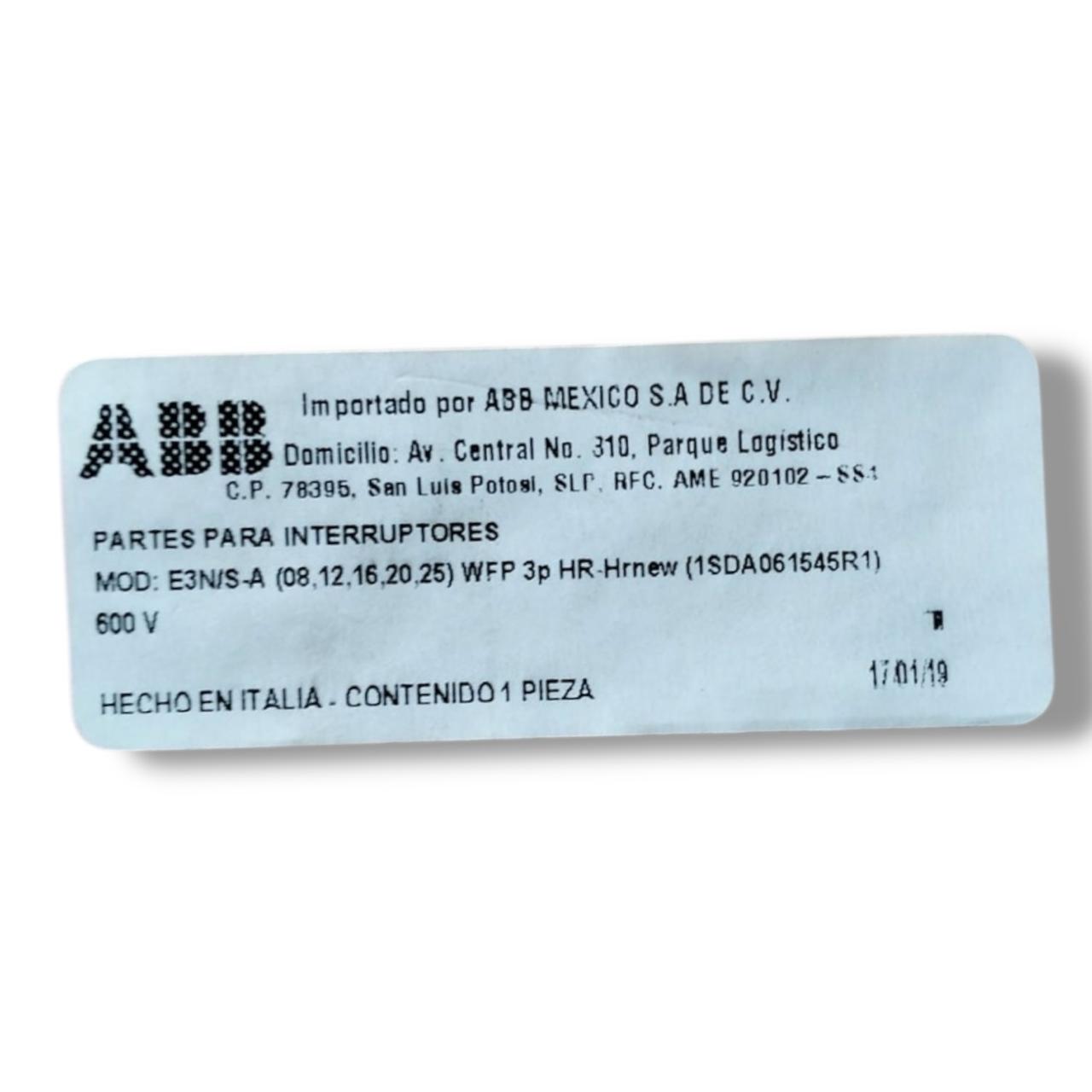 ABB E3N/S-A INTERRUPTOR ATUROMATICO DE POTENCIA